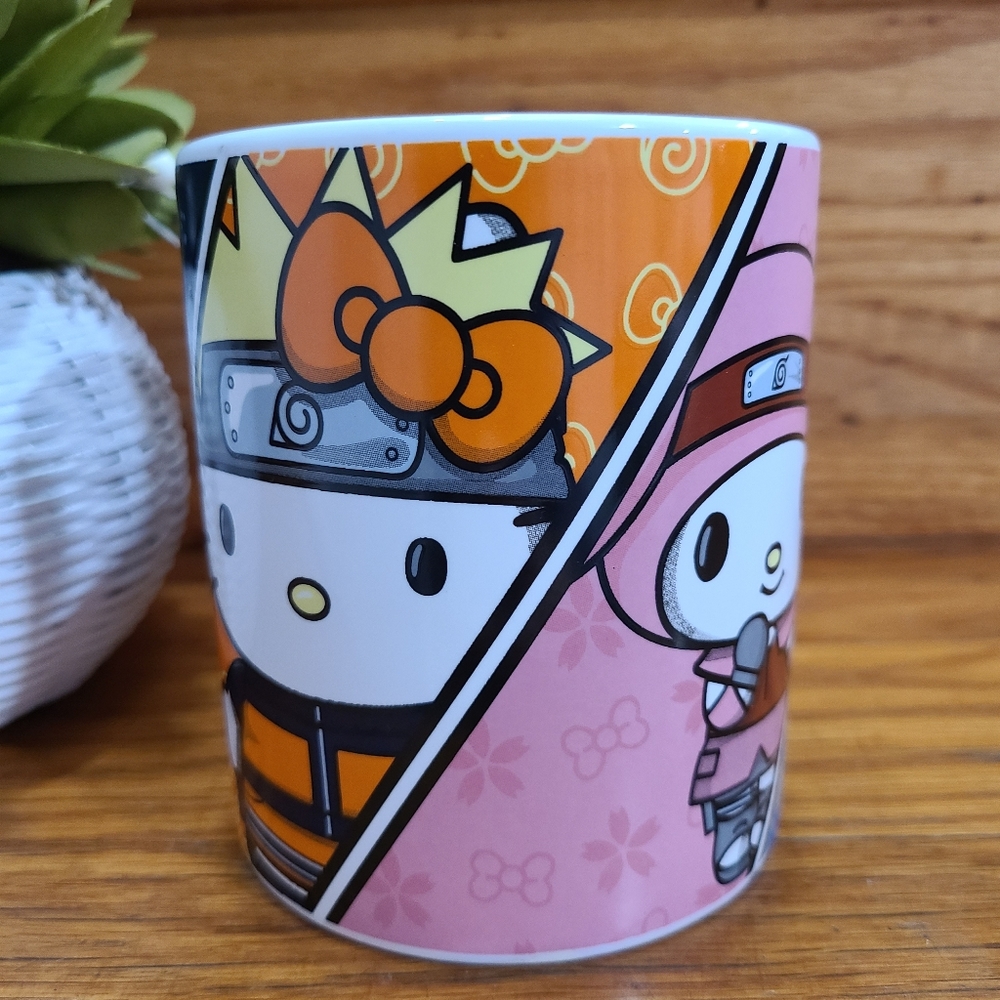 Naruto Shippuden Hello Kitty and Friends ceramic mug coffee cup - Picture 3 of 9